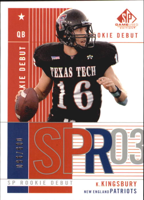 2003 SP Game Used Edition #97 Kliff Kingsbury RC