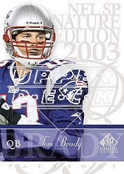 2003 SP Signature #88 Tom Brady