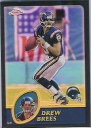 2003 Topps Chrome Black Refractors #65 Drew Brees