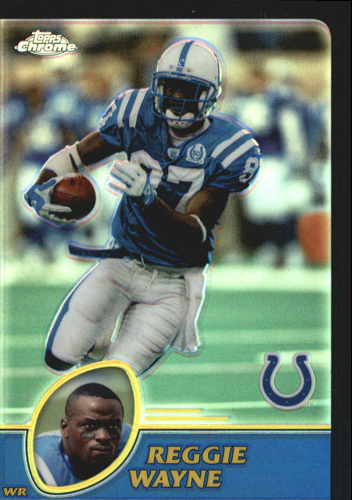 2003 Topps Chrome Black Refractors #90 Reggie Wayne