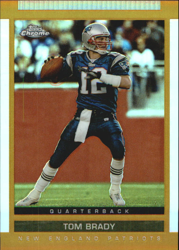 2003 Topps Draft Picks and Prospects Chrome Gold Refractors #55 Tom Brady