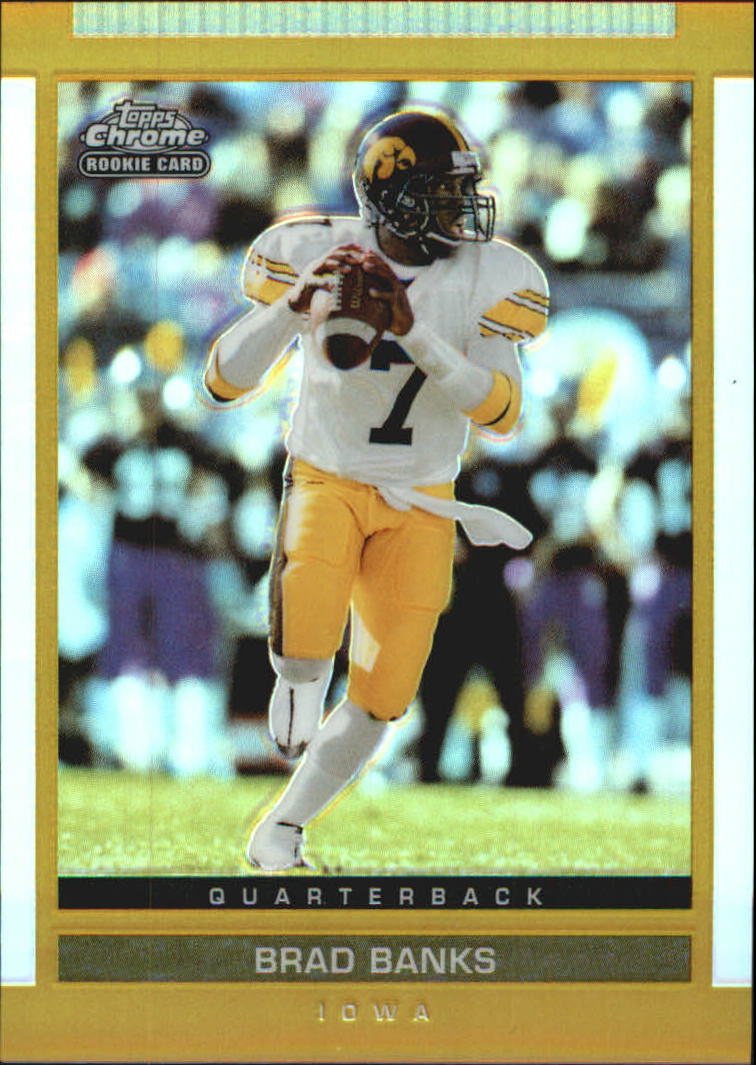 2003 Topps Draft Picks and Prospects Chrome Gold Refractors #135 Brad Banks