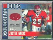 2003 Topps Draft Picks and Prospects Collegiate Cuts #CCJF Justin Fargas D