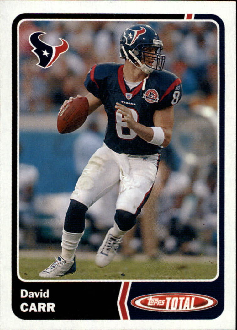 2003 Topps Total #205 David Carr