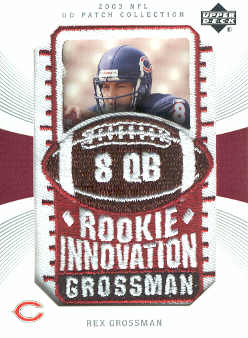 2003 UD Patch Collection #130 Rex Grossman RI RC