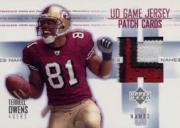 2003 Upper Deck Game Jerseys Names #PNATO Terrell Owens