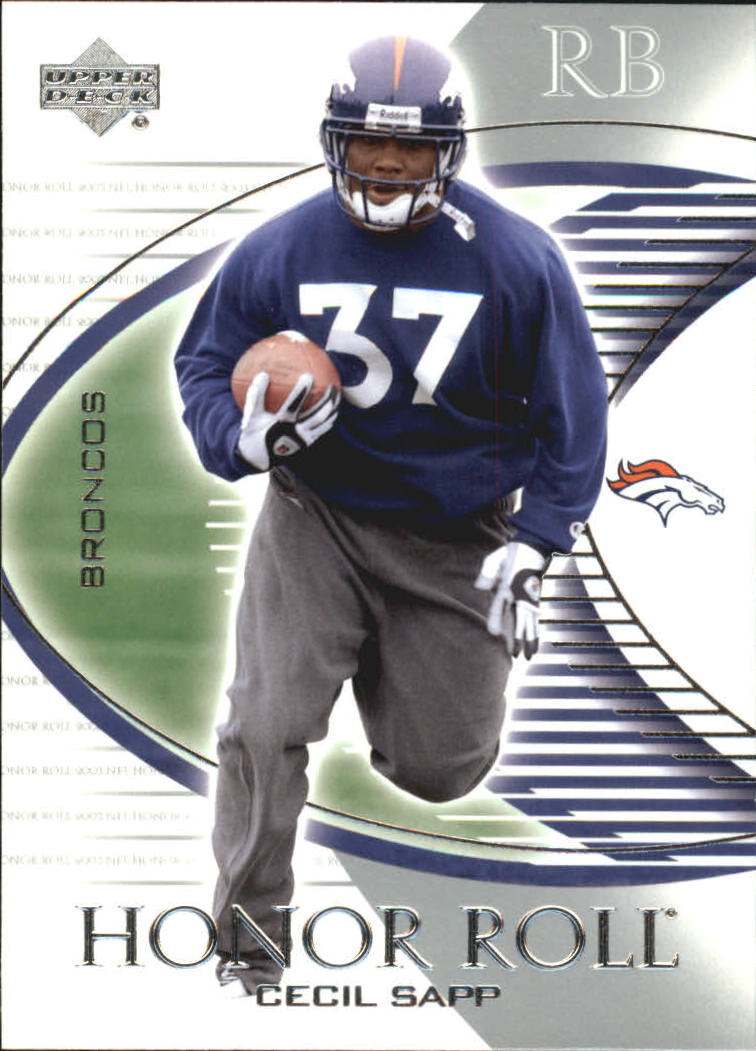 2003 Upper Deck Honor Roll #63 Cecil Sapp RC