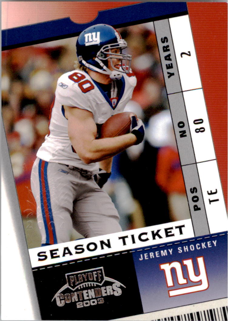 2003 Playoff Contenders Hawaii 2004 #3 Jeremy Shockey