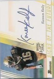 2003 Bowman Signs of the Future Autographs #SFKK Kareem Kelly M