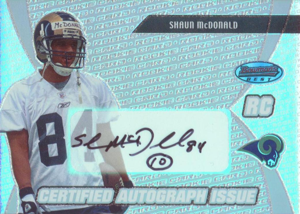 2003 Bowman's Best #123 Shaun McDonald AU RC