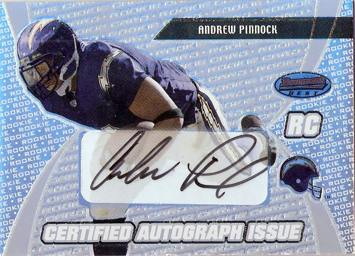 2003 Bowman's Best #147 Andrew Pinnock AU RC