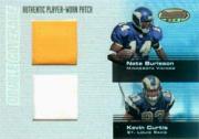 2003 Bowman's Best Double Coverage Jerseys #DCRBC Nate Burleson/Kevin Curtis