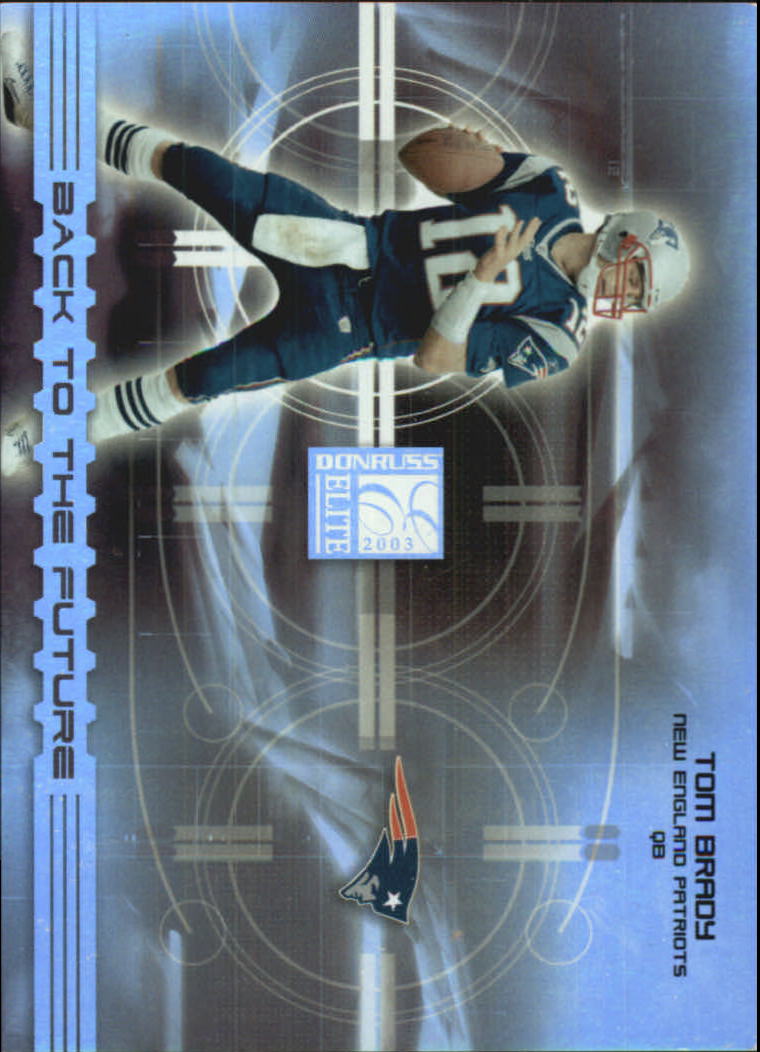 2003 Donruss Elite Back to the Future #BF11 Tom Brady