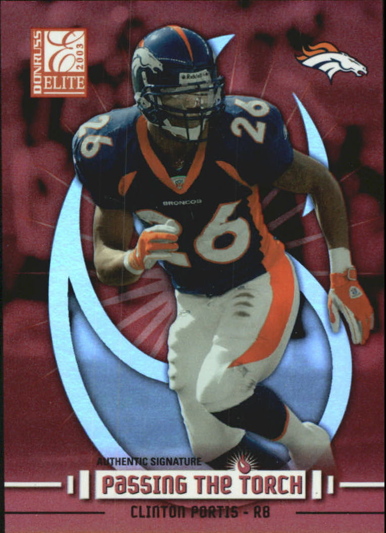 2003 Donruss Elite Passing the Torch #PT5 Clinton Portis