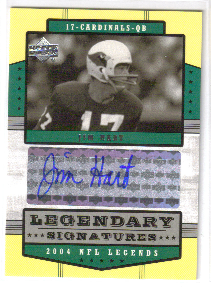 2004 Upper Deck Legends Legendary Signatures #LSHT Jim Hart