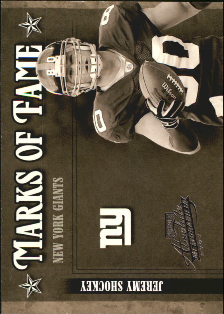 2004 Absolute Memorabilia Marks of Fame #MOF13 Jeremy Shockey