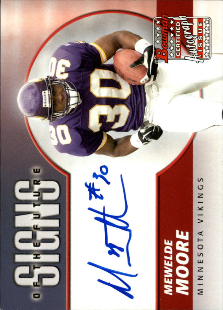 2004 Bowman Signs of the Future Autographs #SFMM Mewelde Moore H