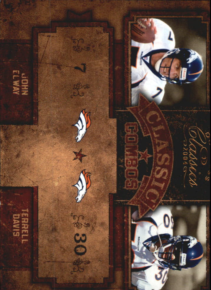 2004 Donruss Classics Classic #C42 John Elway/Terrell Davis