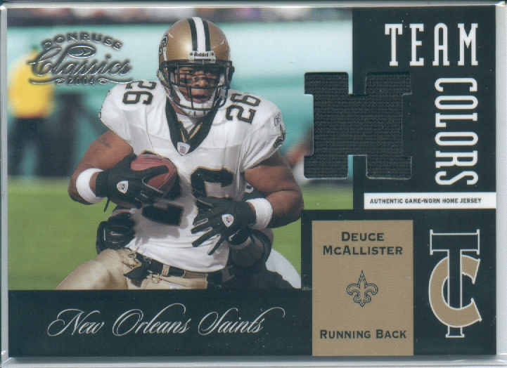 2004 Donruss Classics Team Colors Jerseys Home #TC5 Deuce McAllister