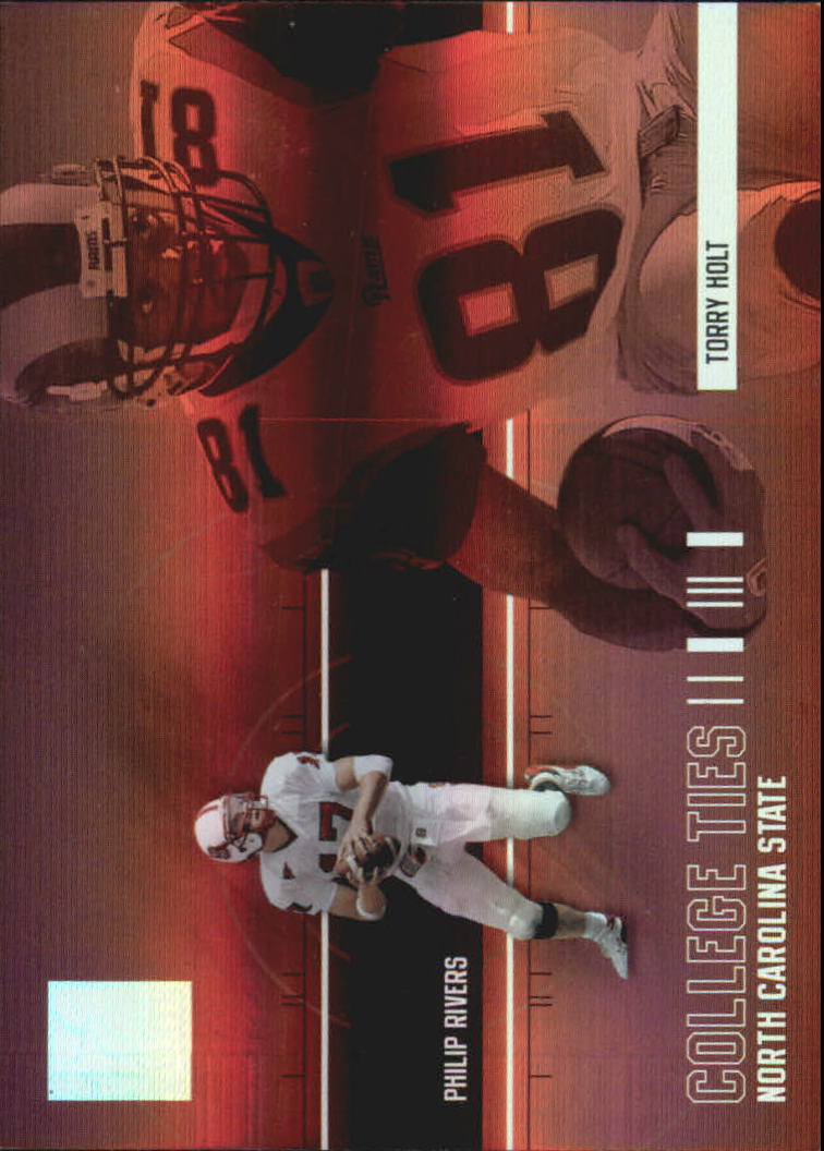 2004 Donruss Elite College Ties #CT2 Torry Holt/Philip Rivers