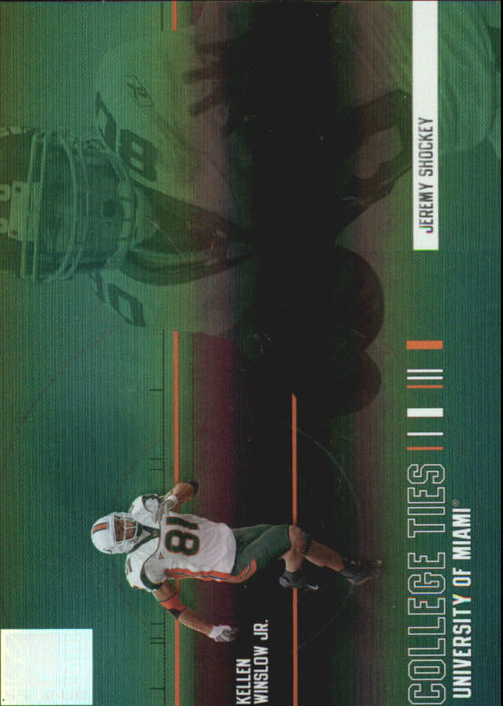 2004 Donruss Elite College Ties #CT9 Jeremy Shockey/Kellen Winslow