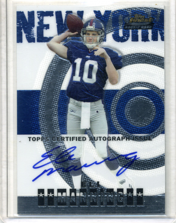 2004 Finest #110 Eli Manning AU/399 RC