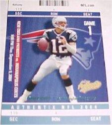 2004 Fleer Authentix #1 Tom Brady