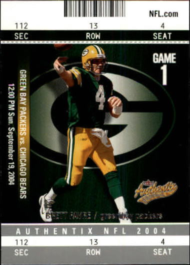 2004 Fleer Authentix #95 Brett Favre