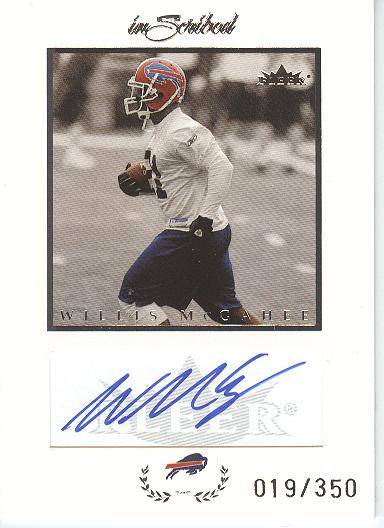 2004 Fleer Inscribed Autographs Silver #WM Willis McGahee/350