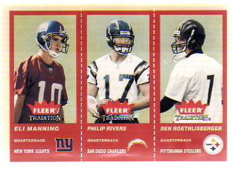 2004 Fleer Tradition #351 Eli Manning/Philip Rivers/Ben Roethlisberger