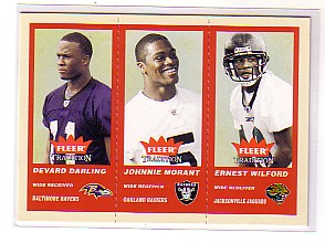 2004 Fleer Tradition #357 Devard Darling RC/Johnnie Morant RC/Ernest Wilford RC