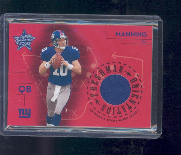 2004 Leaf Rookies and Stars Freshman Orientation Jersey #FO1 Eli Manning