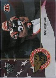 2004 Leaf Rookies and Stars Great American Heroes Red #GAH14 Rudi Johnson
