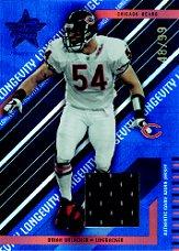 2004 Leaf Rookies and Stars Longevity Materials Sapphire #17 Brian Urlacher/99