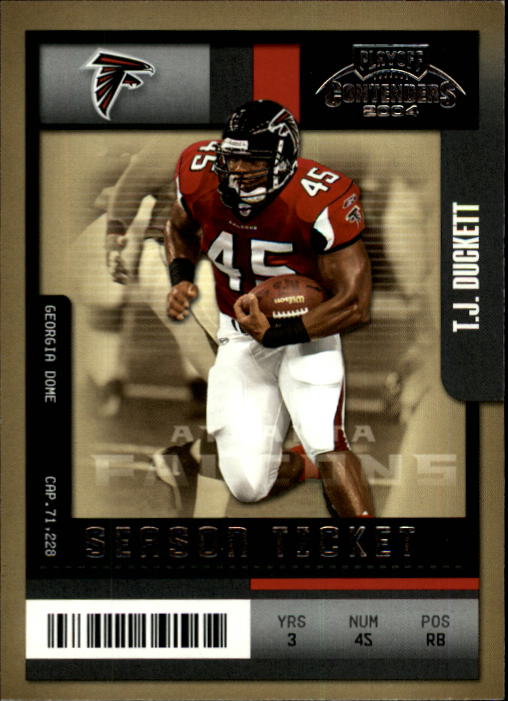 2004 Playoff Contenders #6 T.J. Duckett