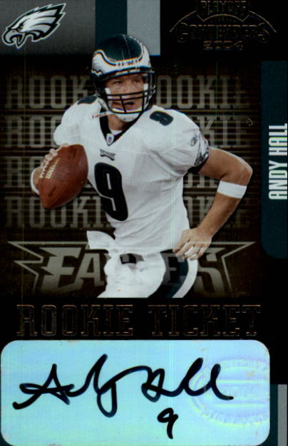 2004 Playoff Contenders #103 Andy Hall AU RC