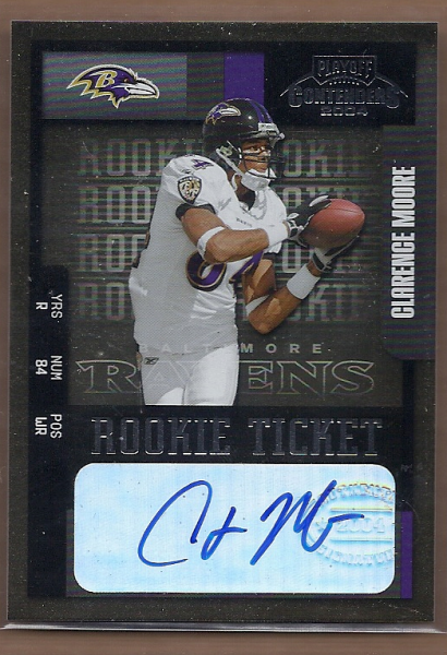 2004 Playoff Contenders #117 Clarence Moore AU RC