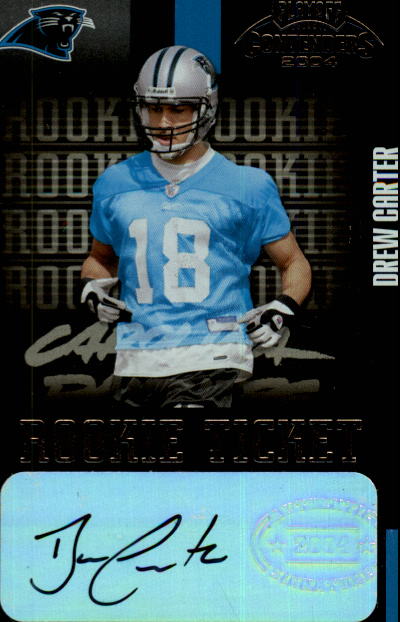 2004 Playoff Contenders #128 Drew Carter AU RC