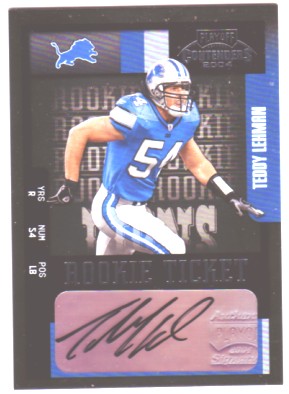 2004 Playoff Contenders #185 Teddy Lehman AU RC