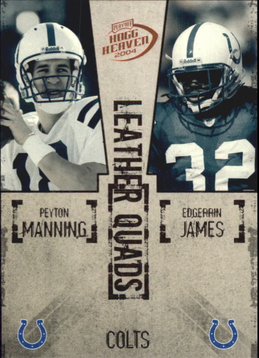 2004 Playoff Hogg Heaven Leather Quads #LQ8 Mann/James/Harris/Wayne