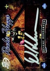2004 Playoff Hogg Heaven Rookie Hoggs Autographs #RH35 Devery Henderson