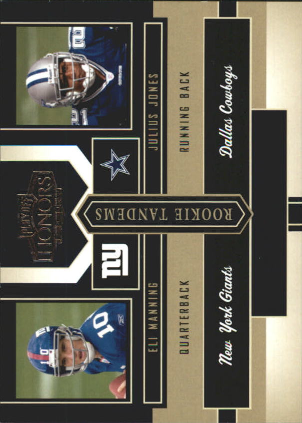 2004 Playoff Honors Rookie Tandem #RT1 Eli Manning/Julius Jones