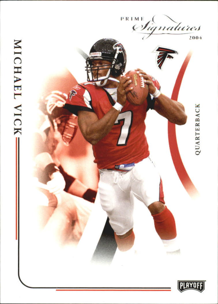 2004 Playoff Prime Signatures #4 Michael Vick