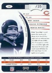 2004 Playoff Prime Signatures Signature Proofs Silver #16 Mike Ditka/35 back image