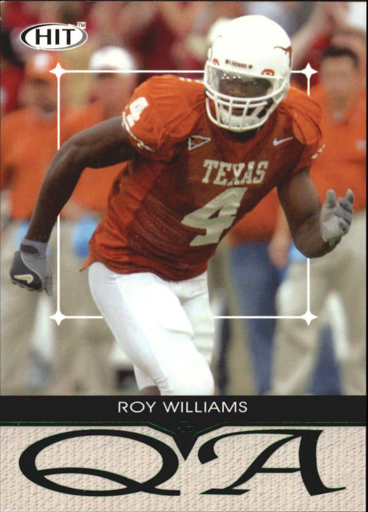 2004 SAGE HIT Q&A Emerald #Q4 Roy Williams WR