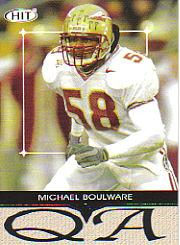 2004 SAGE HIT Q&A Silver #Q26 Michael Boulware