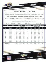 2004 Score #290 Marshall Faulk back image