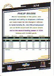 2004 Score #374 Philip Rivers RC back image