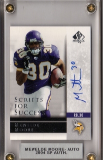 2004 SP Authentic Scripts for Success Autographs #SSMM Mewelde Moore