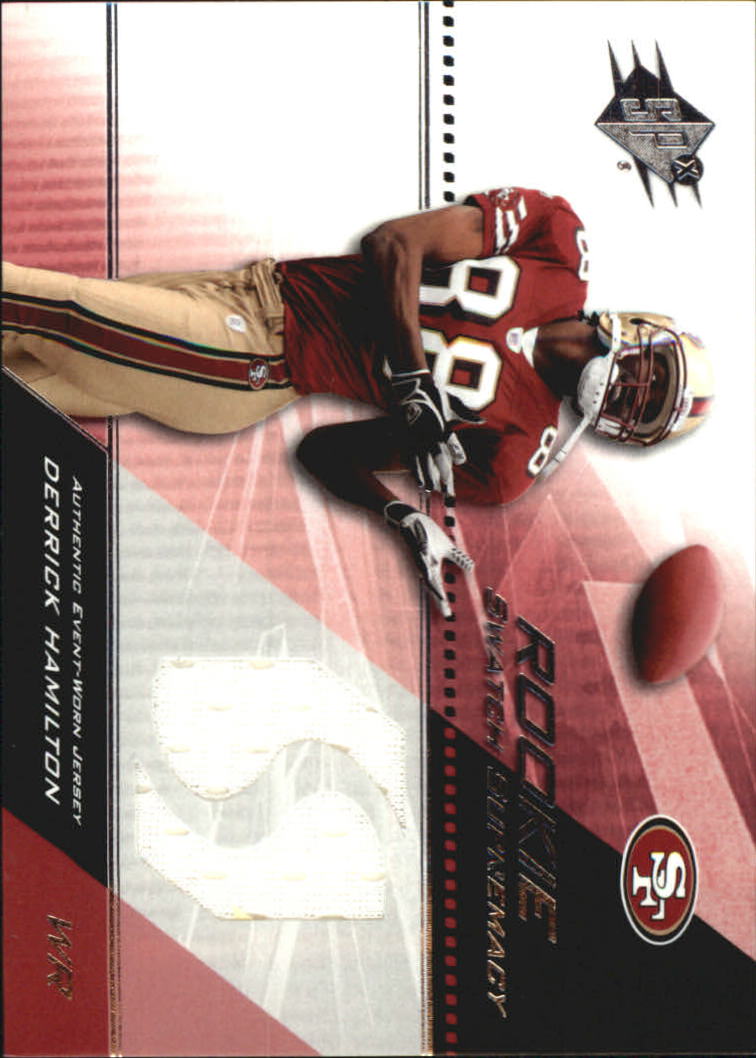 2004 SPx Rookie Swatch Supremacy #SWRHA Derrick Hamilton